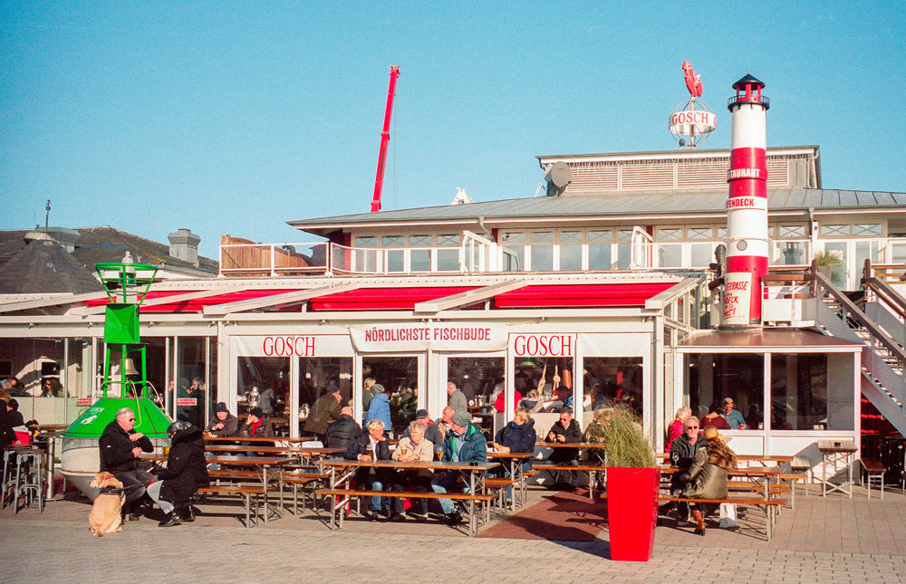 Sylt: At List harbour. Leica M3 with 35mm Summicron at f/5.6 and 1000s, Kodak Portra 160.